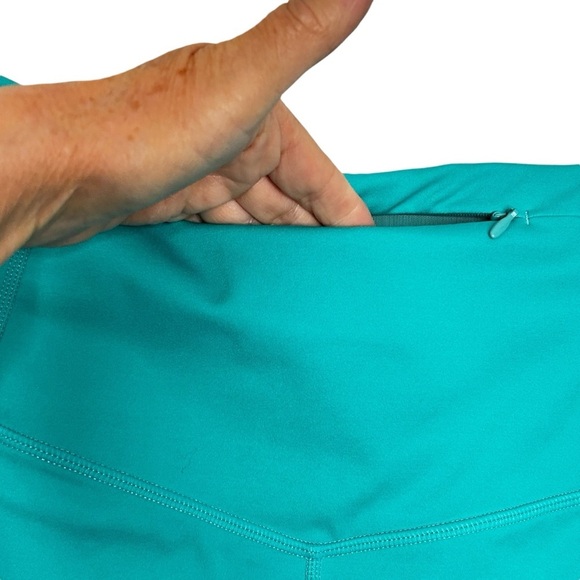 Fabletics Motion 365 Aqua High-waisted Full-Length Leggings w/Pockets Sz M - Picture 9 of 16